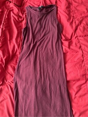 Cotton On Maroon Sleeveless Maxi Dress